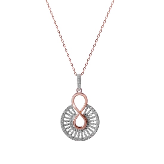 Orphelia 'Frida' Damen-Set aus 925er Sterlingsilber: Halskette + Ohrringe – Rosé SET-7437 - Image 2