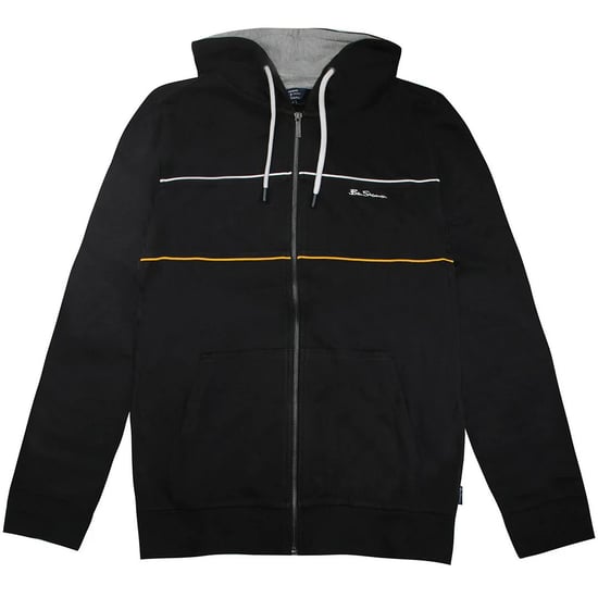 Ben Sherman Logo Mens Black Track Jacket