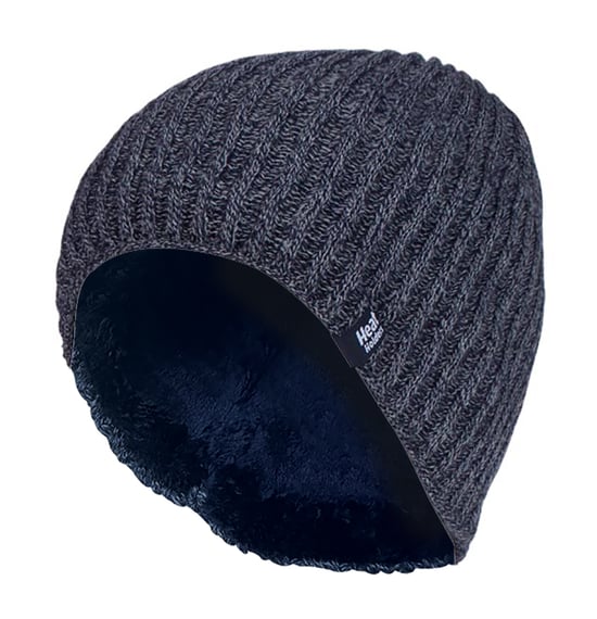 Heat Holders - Herren Fleece gefüttert Thermal Winter gestrickt Beanie Hut - Image 1