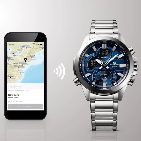 Casio Edifice Herren-Silberuhr ECB-30D-2AEF - Image 3