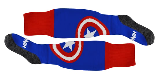 Captain America Lange Socken für Sport | Hingly | Herren & Damen Novelty Socken für Hockey, Rugby & Fußball - Image 2