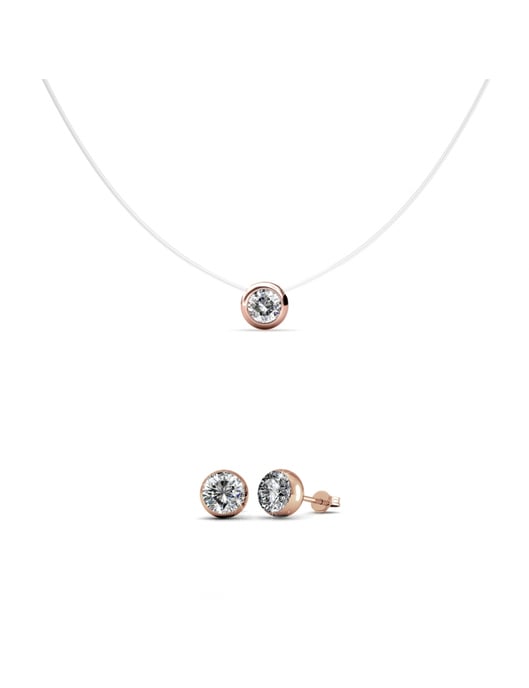 Mond-Set und Box - Rose Gold und Kristall - Image 1