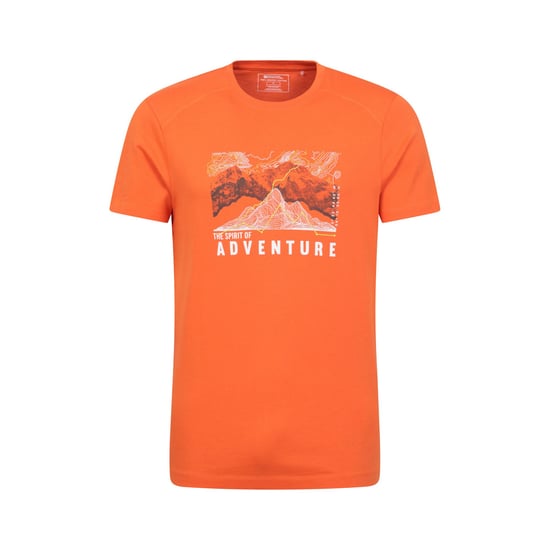 Mountain Warehouse - "Adventure Begins" T-Shirt für Herren (Orange) - Image 1
