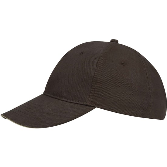SOLS Unisex Buffalo Baseballkappe (Schokoladenbraun/Beige) - Image 3