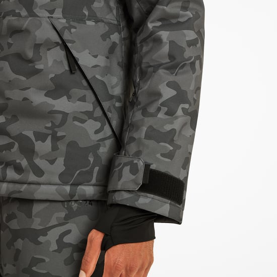 Freestyle Mens Ski Jacket Steel Grey Camo