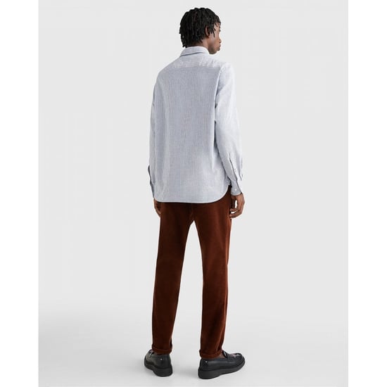 Tommy Hilfiger Core 1985 Flex Stripe Mens Long Sleeve Oxford Shirt