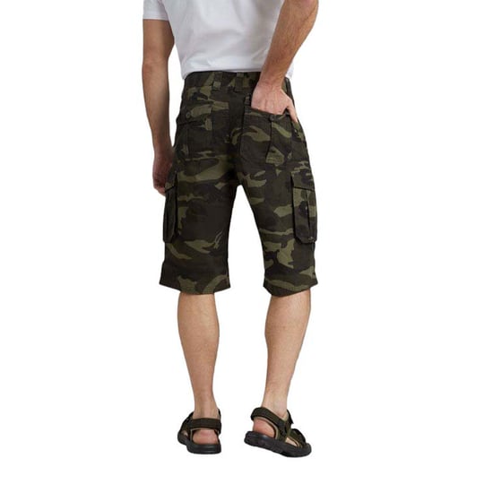 Mountain Warehouse Herren-Cargo-Shorts mit Camouflage-Muster (Khakigrün/Schwarz) - Image 6