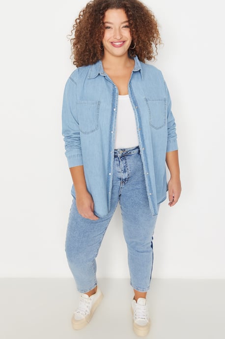 Standard Passform Plus Size Hemd - Image 4