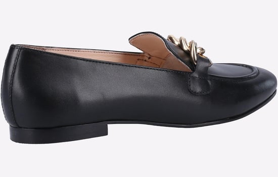 Hush Puppies Harper Chain Damen-Schwarze-Lederloafer - Image 3