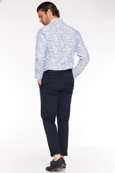 Long Sleeve Paisley Print Shirt