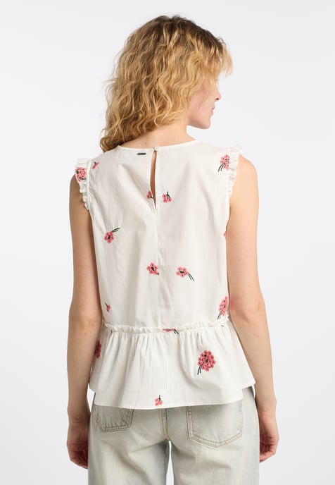 Dreimaster Spitze Damen Wollweiss Koralle - Image 4