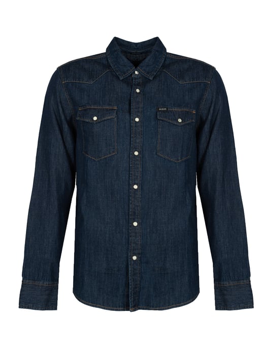 Guess Hemd Herren dunkelblau - Image 1