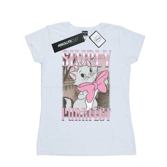 Disney Womens/Ladies Aristocats Marie Simply Purrfect Homage Cotton T-Shirt (White)