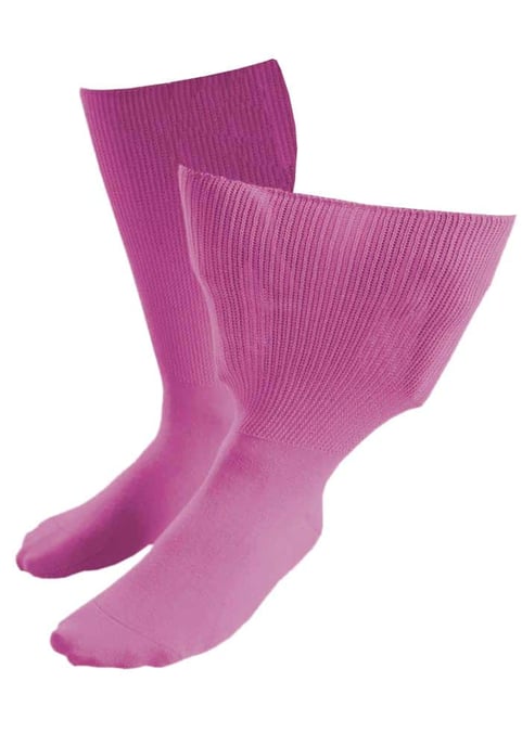 Herren & Damen Extra Wide Soft Cotton Oedema Socken für geschwollene Füße - Image 1