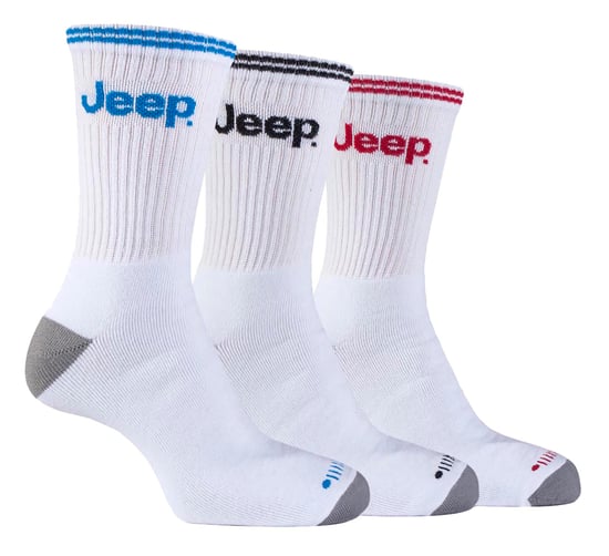 JEEP - 3 Paar Herren Baumwolle dick gepolstert gestreift Terry Sport Socken - Image 1