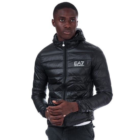 Herren Emporio Armani EA7 Daunenjacke in Schwarz - Image 1