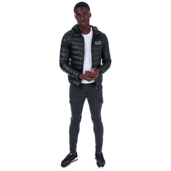Herren Emporio Armani EA7 Daunenjacke in Schwarz - Image 3