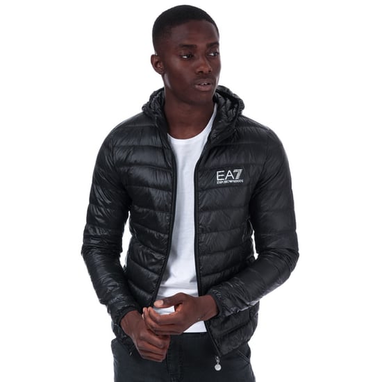 Herren Emporio Armani EA7 Daunenjacke in Schwarz - Image 4