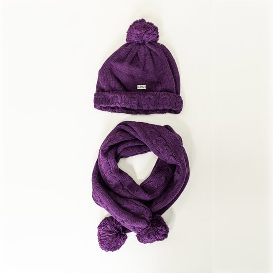 Knitted hat and scarf set 1942MOW16 baby