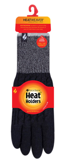 Heat Holders - Damen Thermohandschuhe für den Winter im Kisdon Style - Schwarz - Image 2