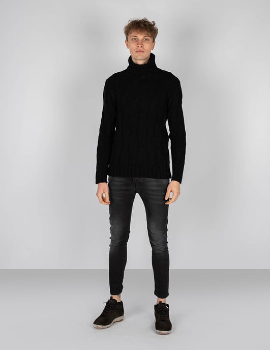 Xagon Man Pullover Turtleneck Herren schwarz - Image 2