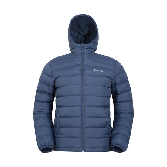 Mountain Warehouse Mens Seasons Kunstfell gefüttert gepolsterte Jacke (Navy) - Image 1