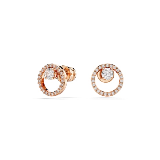 Swarovski 'Dextera' Damen Vergoldete Metall Ohrringe - Rose 5692263 - Image 2