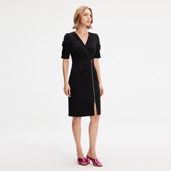 Jerseykleid mit seitlichem Reißverschluss - Image 2