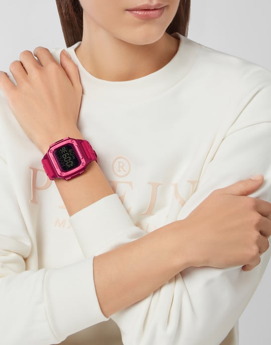 Philipp Plein Hyper $hock Rosa Damen Armbanduhr PWHAA0121 - Image 3