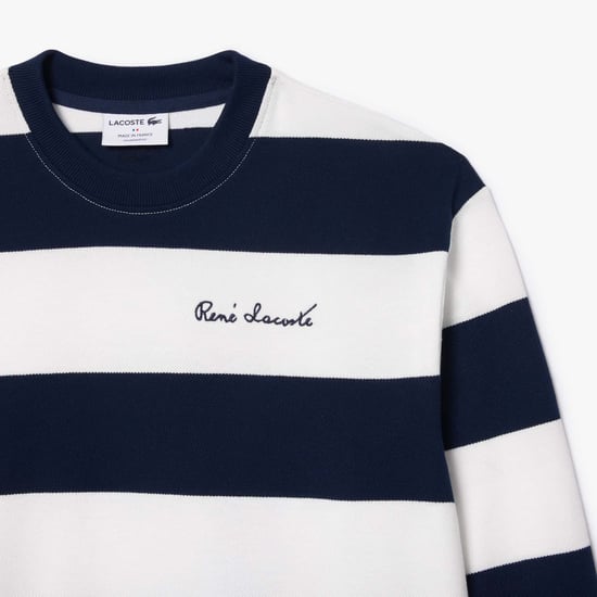 Women's Lacoste French Made Oversized Sweatshirt in Cream