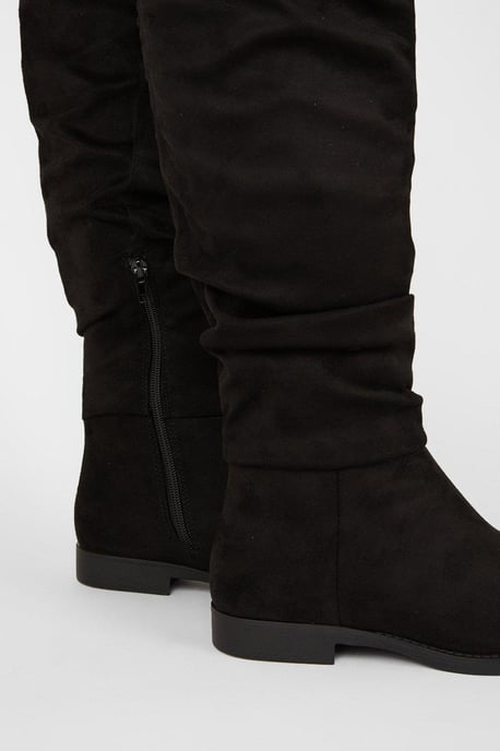 Karina Flat Ruched Boots