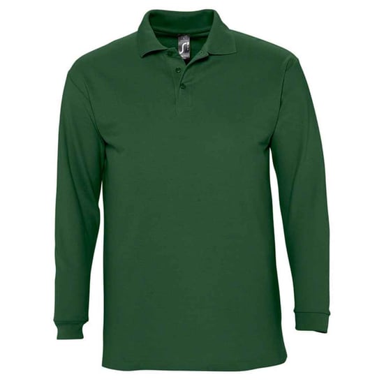 SOLS - "Winter II" Poloshirt für Herren/Damen Unisex Langärmlig (Golf Grün) - Image 1