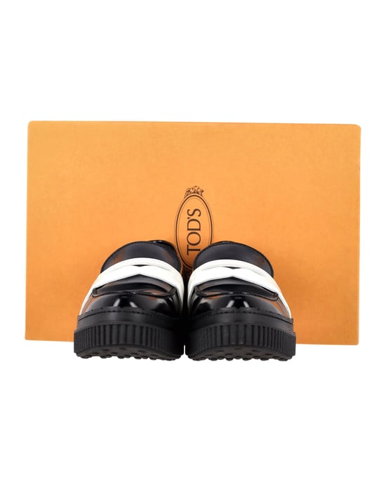 Tod's Plattform-Pennyloafer aus schwarzem Leder - Image 2