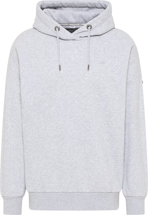 Dreimaster Kapuzensweater Herren Hellgrau Melange - Image 1