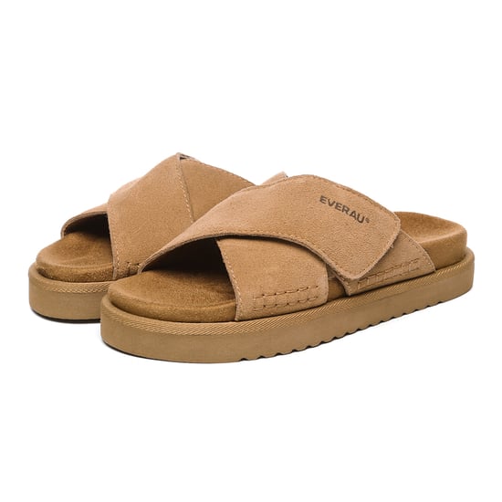 EVER AU Damen Leder Sandalen - Rose - Image 4