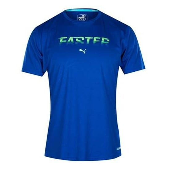 Puma PWRCool Blue "Faster" Polyester Short Sleeve Mens T-Shirt 513809 02 DD48
