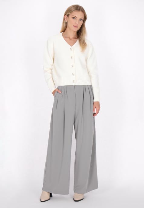 Dreimaster Cardigan Damen Wollweiss - Image 2