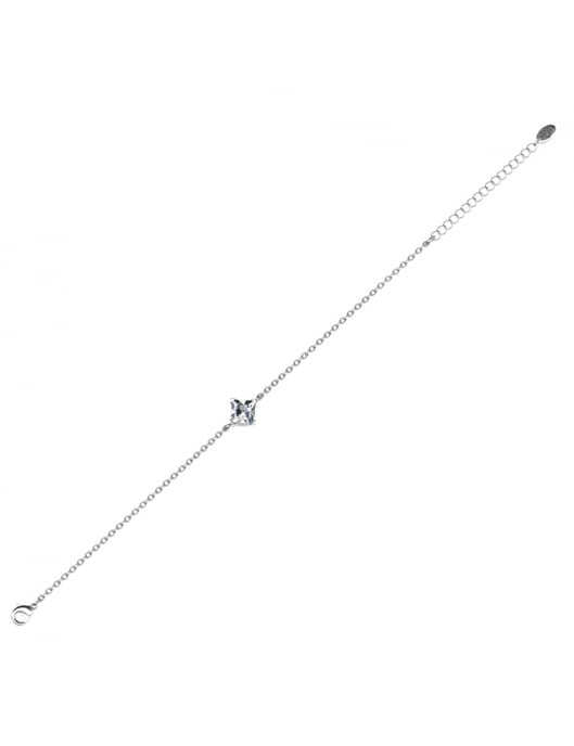 Einfaches quadratisches Set und Box - Silber und Kristall - Image 6