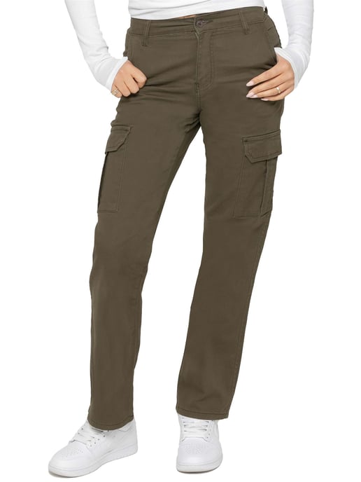 Enzo | Womens Stretch Cargo Jeans - Image 1