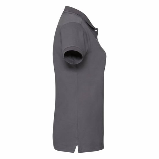 Russell Damen/Damen Stretch Kurzarm-Poloshirt (Convoy Grau) - Image 5