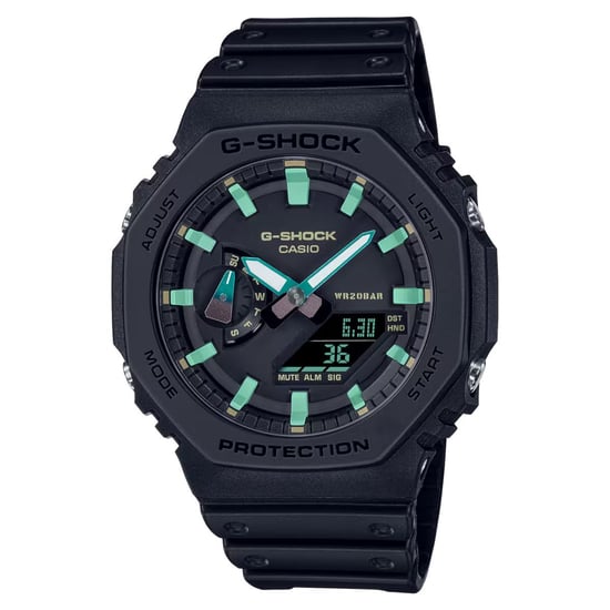 Casio G-Shock Herren Schwarz Uhr GA-2100RC-1AER - Image 1