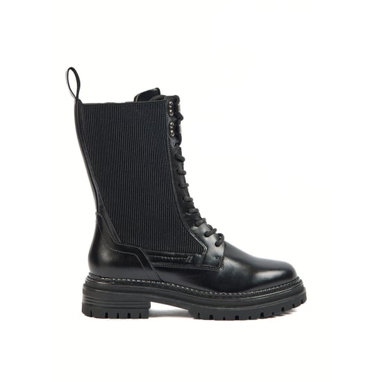 Pod Polly Leder/Textil Damenstiefel Schwarz - Image 4