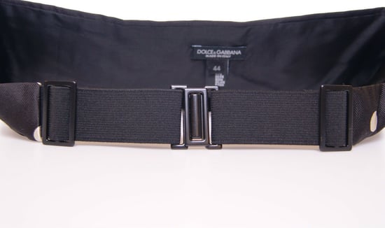 Dolce & Gabbana Men's Black Waist Smoking Tuxedo Cummerbund Belt