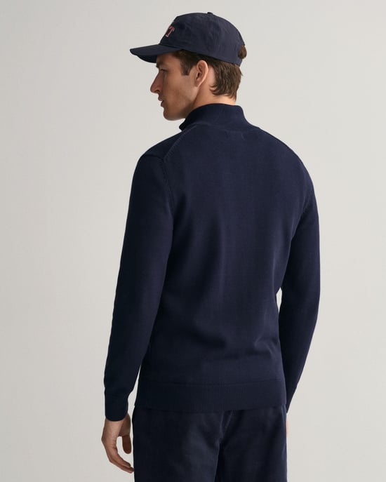Gant Casual Cotton Zip Strickjacke - Image 2