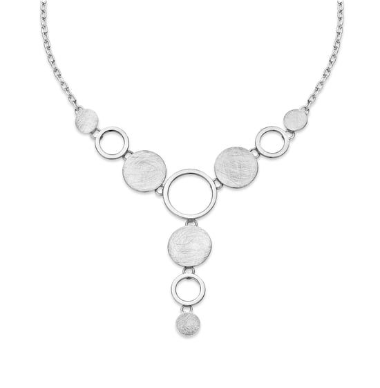 Orphelia Damen 925 Sterling Silber Set: Kette + Armband - Silber SET-021 - Image 3