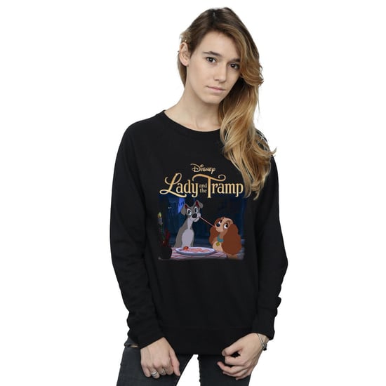Disney Womens/Ladies Lady And The Tramp Homage Sweatshirt (Black)