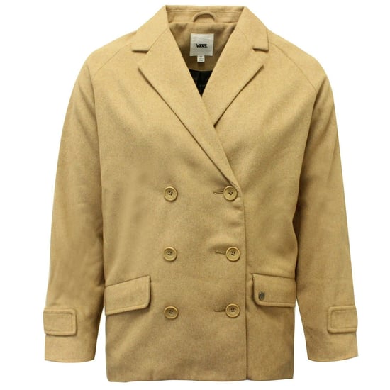 Vans G Revival Coat Beige Button Up Winter Womens Blazer Jacket V2Y6ELK A42A