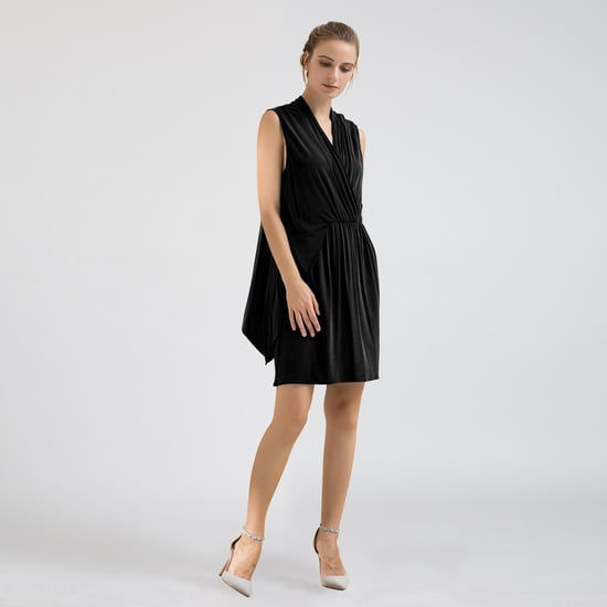 Drapiertes Cupro-Jersey-Kleid - Image 3