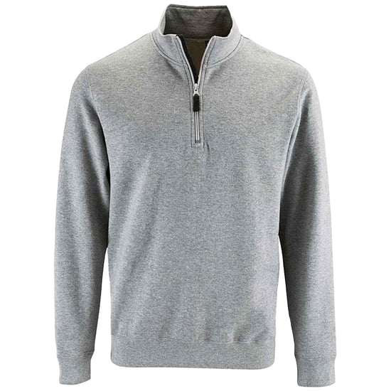 SOLS - "Stan" Pullover Stehkragen für Herren (Grau meliert) - Image 1