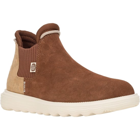 HEYDUDE Branson Novelty Leder Damen Stiefel Braun/Schlange - Image 1